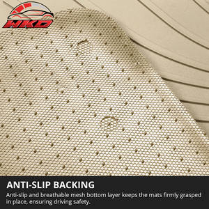 Tapis de sol de voiture en caoutchouc latex beige, sur mesure, 5 pièces, Style IKON, imperméables, adaptés à Nissan Altima 2013-2018 - Product Image 3