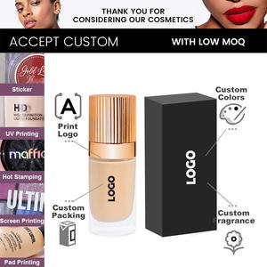 새로운 스타일 개인 레이블 공장 도매 방수 전체 범위 럭셔리 오일 프리 메이크업 컨실러 액체 기초 - Product Image 4