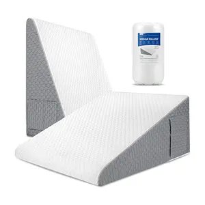 Coussins compensés à couche d'air, coussin de lit pour le sommeil, Reflux d'acide après la chirurgie, coussin triangulaire pour le sommeil et le ronflement