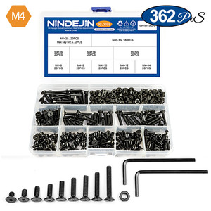 DIN 7991 Black Oxide <b>M4</b> Steel Hex Socket <b>Bolts</b> with Countersunk Head Allen <b>Bolts</b> Nuts Kits to Standard - Product Image 6