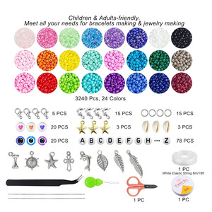 Kit de Joyería DIY Crystal Tec, 7000 Piezas, 20 Colores, Cuentas de Vidrio, Set de Manualidades para Niños y Adultos - Product Image 2