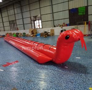 Bateau banane gonflable en forme <span class=keywords><strong>de</strong></span> serpent gonflable, personnalisé, pour <span class=keywords><strong>jeux</strong></span> <span class=keywords><strong>de</strong></span> remorquage d'eau - Product Image 1
