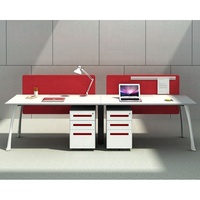Table de bureau 3 places espace de travail longs bureaux bureau en gros mobilier de bureau moderne