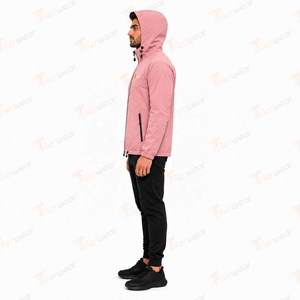 เสื้อแจ็คเก็ตสกีผู้ชายสีชมพูแบบมีฮู้ด ซิปปิด ป้องกันน้ำ ระบายอากาศ กันลม ลายสก็อต บุขนโพลีเอสเตอร์ สำหรับฤดูหนาว - Product Image 4