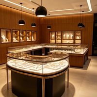 GZowin Schmuck-Vitrine LED-Beleuchtung Umweltfreundlich Recycelbar Wasserdicht Anpassbar Tragbar Leichtgewichtig