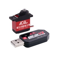AGFRC B13DLS V2 2.7kg 0.072sec Moteur numérique programmable haute vitesse à double roulement en plastique et métal, mini 4.8V-8.4V 180, pièces RC