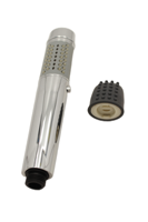 Vibrador Sexual 4 en 1 con Cabezal de Ducha de Masaje, Filtro, Enema, Tapón Anal, Diseño Moderno, Acabado Cromado, Waymay WM-2236