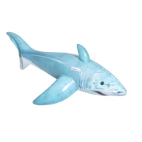Bestway 41405 Flotteurs gonflables durables en forme de requin réaliste pour jeux aquatiques dans les piscines