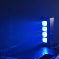 Projecteur LED sans fil DMX IR à batterie IP65 pour extérieur, étanche, RGBWA UV 4X20W, pour scène, fête, spectacle, événement