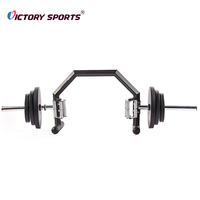 Équipement de gymnastique en acier inoxydable Multi Grip Open Safety Squat Hex Trap Barbell Bar