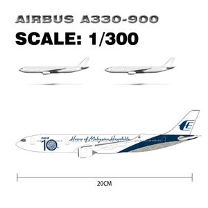 Personalizado 1:300 escala Malaysia Airlines Neo Metal Diecast modelo Hobby vitrina de escritorio - Product Image 3