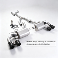 Silencieux Valvetronic GFC Catback compatible avec BMW 540i 530i 528i 525i 520i G30 G38 2.0T 3.0T, tuyau d'échappement en acier inoxydable 304