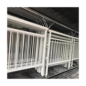 Clôture en fer forgé de conception moderne Clôture de rail en acier bon marché pour porte de jardin <span class=keywords><strong>Sécurité</strong></span> étanche pour fabricant - Product Image 5