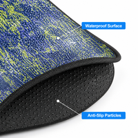 Housse de selle de vélo en cuir PU imperméable en silicone épaissi, coussin de siège de vélo central en mousse à mémoire de forme souple de 32-34 mm