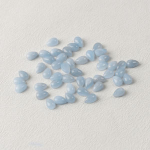 Cabujón de Aguamarina Natural en Forma de Lágrima Hecho a Medida, Personalización Disponible, Proveedor de Joyería de Aguamarina Natural. - Product Image 2