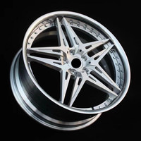 168 Ruedas de Aleación de Aluminio Forjado de Dos Piezas Personalizadas 6061-t6 5x112 5x98 5x110 5x120 para Alfa Romeo Mercedes Audi 19 20 21 22 Pulgadas