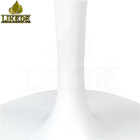 Pieds de canapé en métal blanc élégant, style tulipe, revêtement poudré, pieds de chaise modernes pour le salon, design de base de meubles