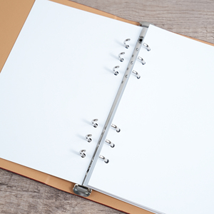 Taccuino in Pelle con Penna, Rilegatura a Spirale, Pagine Staccabili, Diario in Pelle, Carta Artistica, <span class=keywords><strong>Dimensioni</strong></span> Personalizzabili - Product Image 6