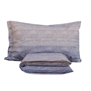Juego de Funda de Edredón 100% Algodón BON BON UK Queen 200x200cm Gris Beige - Product Image 2
