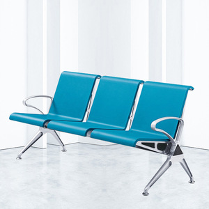 Sillas de espera Bao Xian de aleación de aluminio y PU, fila de sillas con reposabrazos para hospitales, aeropuertos, estaciones de tren y bancos. - Product Image 2