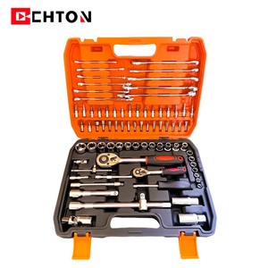 CHTON 78-Piece Socket Tool Set Chrome Vanadium Steel 1/2 In Drive Automotive Repair Kit - Product Image 5
