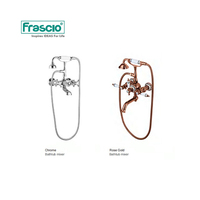 Frassio robinets autoportants rétro de luxe en laiton Royal pour salle de bains, or brossé pour baignoire robinet de bain autoportant monté au sol