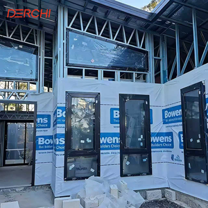 Ventana Abatible de Aluminio con Aislamiento Acústico para Proyectos Residenciales DERCHI, con Mosquitera, Doble Vidrio, Apertura Exterior - Product Image 4
