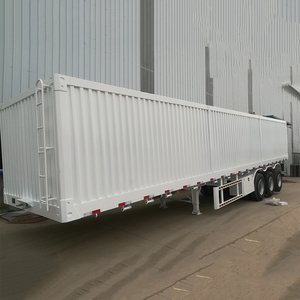 3축 중고 박스 트럭 트레일러 오픈 윙 박스 트레일러 벌크 화물 컨테이너 세미 트레일러 적재용 - Product Image 4