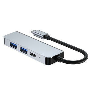Hub multifonctionnel <span class=keywords><strong>USB</strong></span>-<span class=keywords><strong>C</strong></span> 4 en 1 de haute qualité, station d'accueil pour ordinateur portable, <span class=keywords><strong>adaptateur</strong></span> <span class=keywords><strong>multiport</strong></span> - Product Image 1