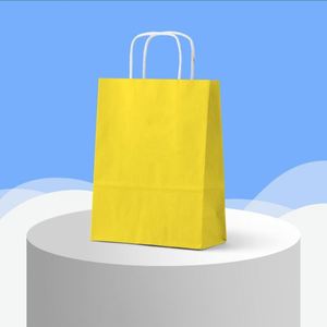 Bolsas de Compra Planas Personalizables de Papel Kraft Marrón Reciclable y Ecológico de Fábrica LH para Supermercado - Product Image 5