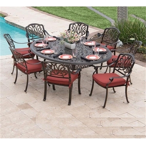 YOHO ชุดโซฟาอลูมิเนียมกลางแจ้งคุณภาพสูงเฟอร์นิเจอร์ลานโลหะหล่อทันสมัยสำหรับรับประทานอาหารห้องนั่งเล่นสวนสำหรับกลางแจ้งในร่ม - Product Image 4