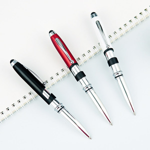 Led Light Writing Touchscreen 3 In 1 <b>Pen</b> Metal Promotional Gift For <b>Tablets</b> With Digital Printing Custom Logo Support - Product Image 2