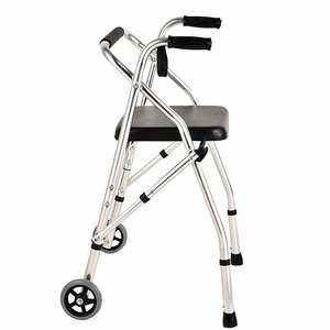 Andador de aluminio ligero <span class=keywords><strong>para</strong></span> caminar <span class=keywords><strong>para</strong></span> <span class=keywords><strong>adultos</strong></span> <span class=keywords><strong>con</strong></span> <span class=keywords><strong>asiento</strong></span> - Product Image 2