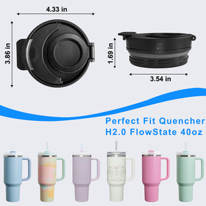 40 oz Tumbler with Handle and Straw Magnetic Phone Holder Tripod Lid for Car Phone Holder Stainless Steel Bottle with MagSafe - Product Image 4