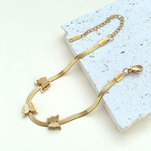 <span class=keywords><strong>Bracelet</strong></span> Papillon Doré en Gros pour Femme, en Acier Inoxydable, Bijoux de Luxe de Créateur, Bracelets et Joncs Tendance - Product Image 4