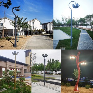 โคมไฟสนามอลูมิเนียมสไตล์ยุโรปสมัยใหม่ ขนาด 3 ม. 4 ม. ไฟ LED สำหรับสวนและพื้นที่เชิงพาณิชย์ - Product Image 4