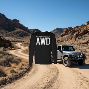 T-shirt à manches longues All 4 AWD pour les fans de voitures à transmission intégrale, produit promotionnel - Product Image 3