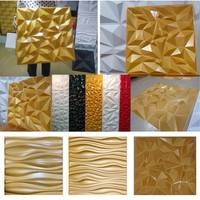 2022 obral besar Modern Panel dinding emas 3D tahan air dekorasi Interior kertas dinding pelapis dinding garansi 1 tahun desain grafis