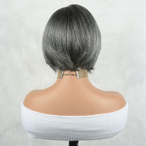 Cheveux humains bruts 4x4 dentelle Gary couleur Bob perruque cheveux humains vierges 4x4 dentelle courte 44 couleurs Bob perruques prêtes à expédier - Product Image 6