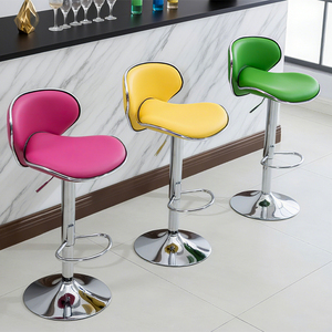 Sillas de Barra para Desayuno de Alta Calidad a Precio de Fábrica, Sillas de Barra Giratorias de Cuero PU Blanco con Altura Ajustable - Product Image 4