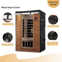 Couverture de maison de Sauna tout temps robuste étanche à la poussière jardin Sauna maison chambre Portable Durable extérieur couverture de Sauna en bois