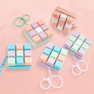 Desain kustom Keycap Fidget gantungan kunci Keycap Keyboard klik Fidget Logo gantungan kunci beberapa pilihan warna mainan Stim pereda stres - Product Image 5