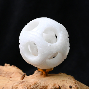 Wholesale High Quality <b>Crystal</b> Healing Stone <b>Ball</b> White Jade Sphere <b>Crystal</b> Decoration for Gift - Product Image 2