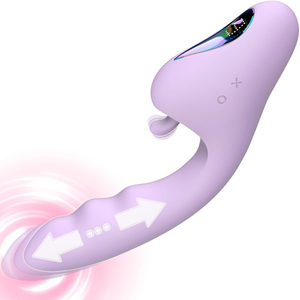 Vibromasseur gode avec écran LCD, jouet sexuel G Spot vibrateurs clitoridiens, vibrateur de lapin jouets sexuels pour adultes pour femmes <span class=keywords><strong>Couple</strong></span> - Product Image 1