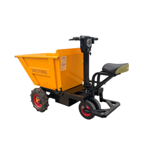 Elektrische betonwagen op batterijen, mini-kruiwagen met zelflossende bak - Product Image 4