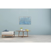 Peinture à l'huile abstraite moderne de forêt bleue, sans cadre, toile texturée, art mural, œuvre d'art naturelle pour la décoration de la maison, de la chambre à coucher, de l'hôtel