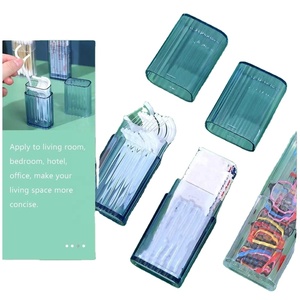 Boîtes de rangement pour cotons-tiges, organisateurs portables, boîtes de rangement de <span class=keywords><strong>voyage</strong></span>, organisateurs de cotons-tiges, 5 pièces - Product Image 5