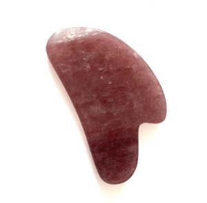Planche de massage Gua Sha en jade en forme de cœur pour le lifting du visage - Product Image 3
