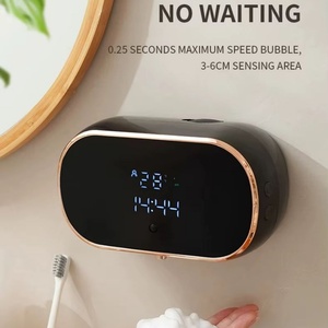 Nouveaux distributeurs automatiques de savon mousse pour salle de bain, machine à laver les mains intelligente avec charge USB, deux couleurs, en matériau ABS - Product Image 3