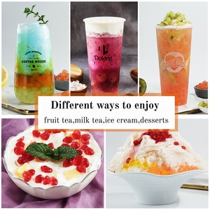 Doking Venta al por mayor Granada y fresa con sabor a bola de cristal Perlas Crujiente Boba para <span class=keywords><strong>BubbleTea</strong></span> OEM/ODM Disponible - Product Image 4